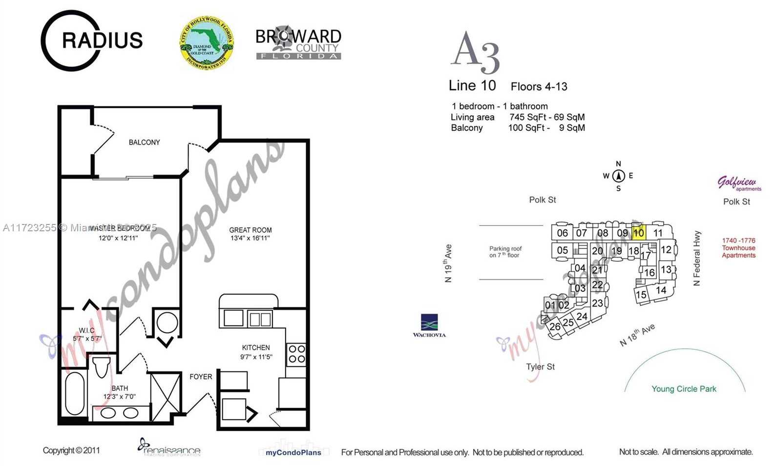 Small Image of 1830 RADIUS DR #810, Hollywood Number 5