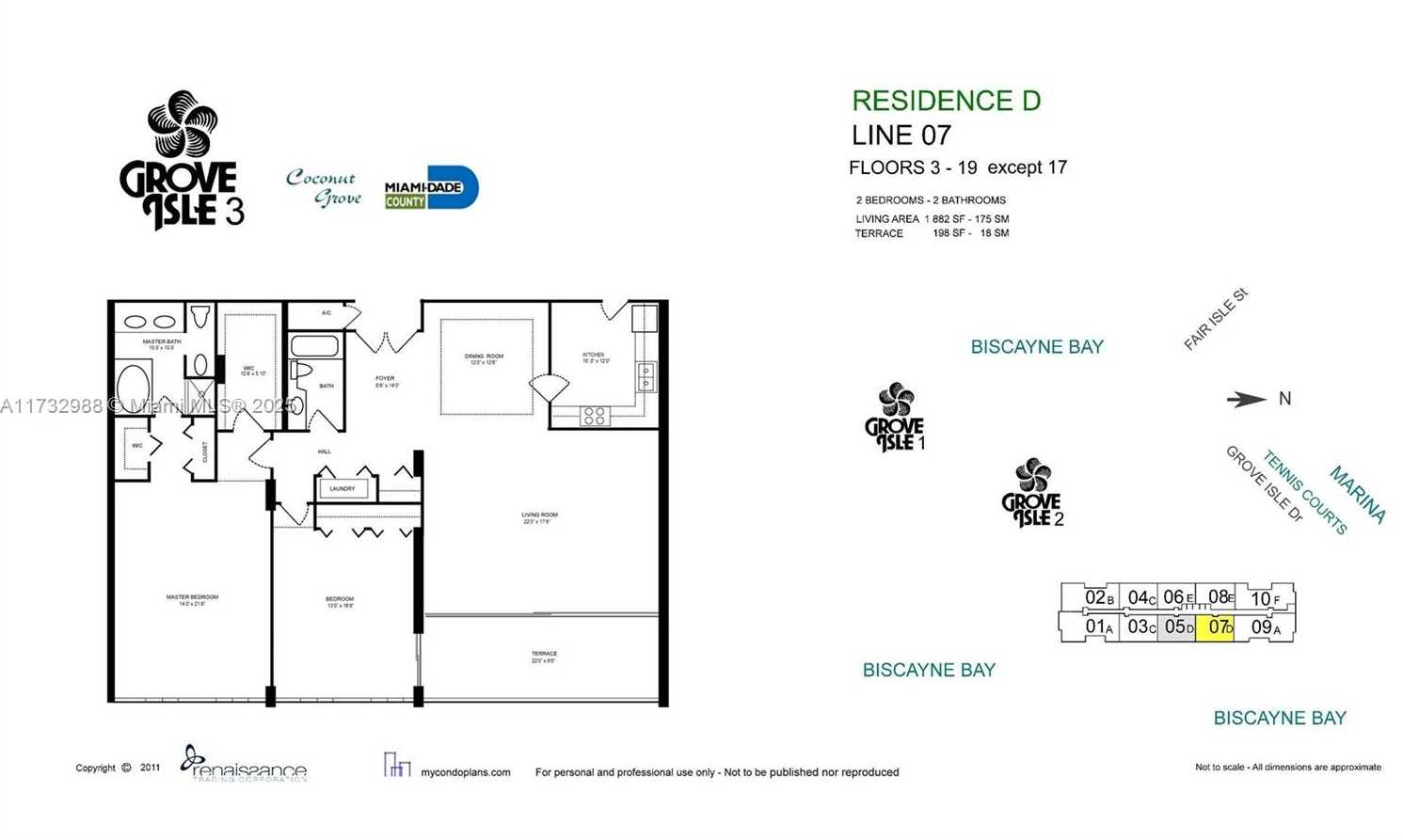 Small Image of 3 GROVE ISLE DR #C1407, Coconut Grove Number 41