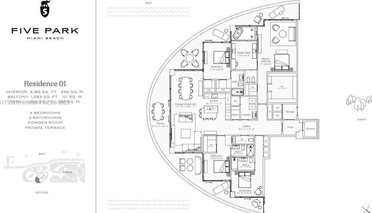 Small Image of 500 ALTON RD #3201, Miami Number 3