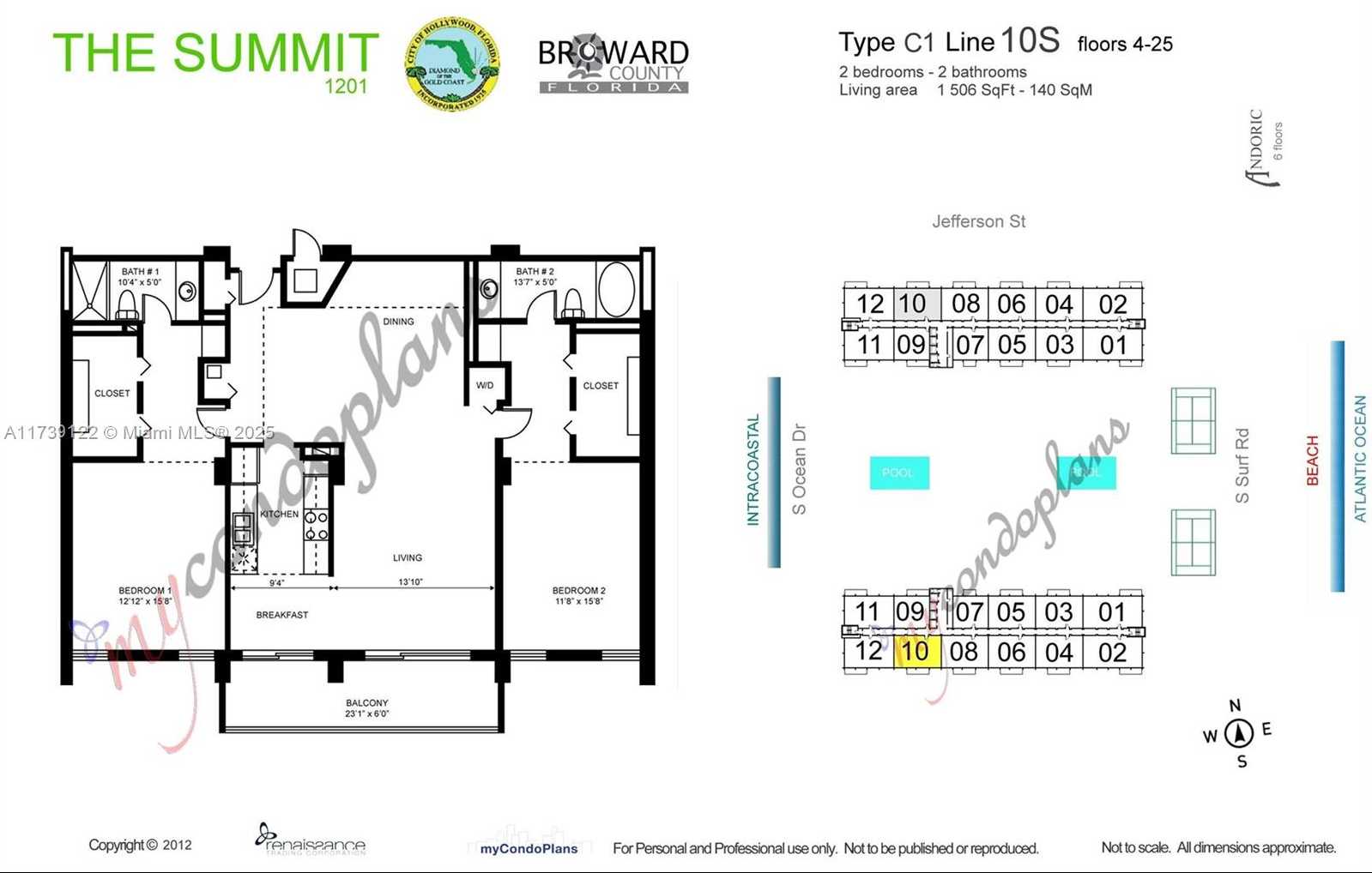 Small Image of 1201 SOUTH OCEAN DR #1610S, Hollywood Number 65