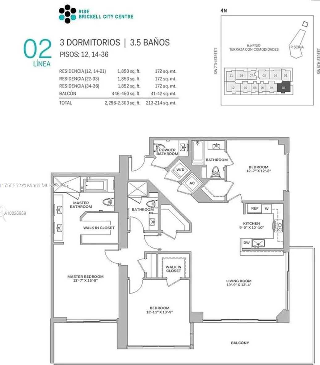 Small Image of 88 SOUTH WEST 7TH ST #2602, Miami Number 24