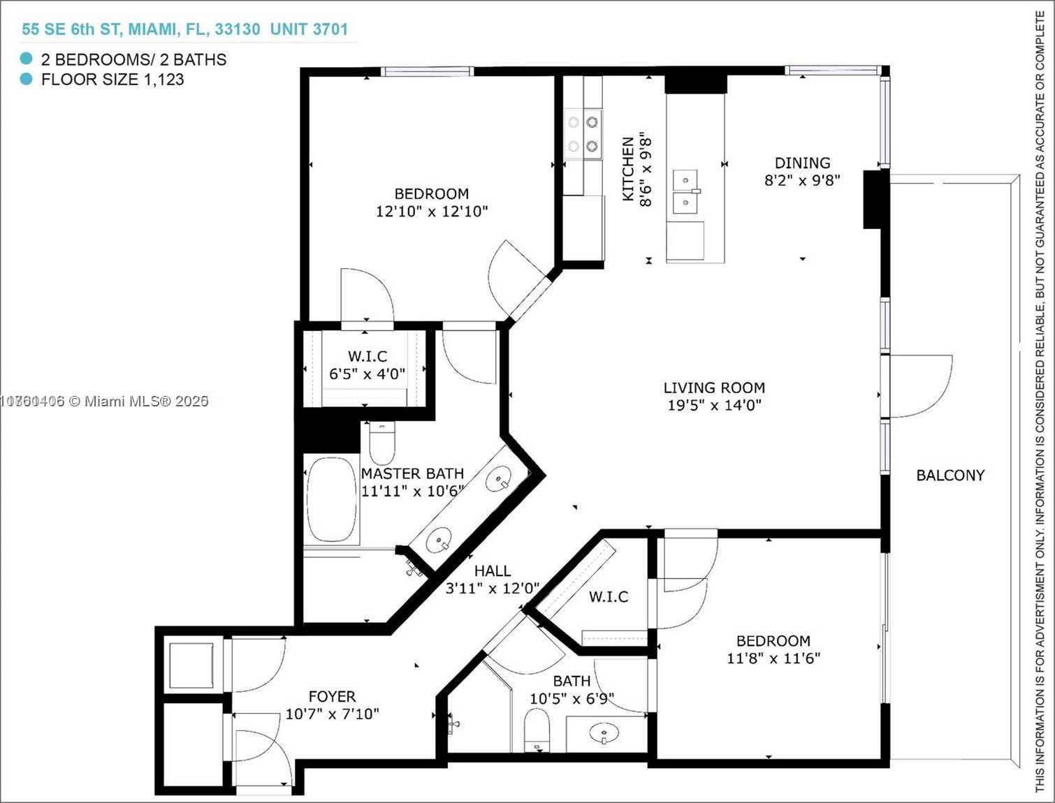 Small Image of 55 SOUTH EAST 6TH ST #3701, Miami Number 18