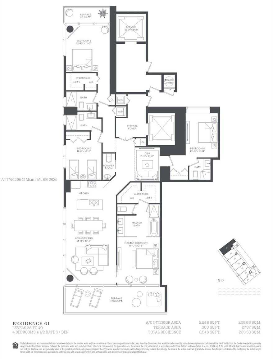Small Image of 650 NORTH EAST 32ND ST #3701, Miami Number 26