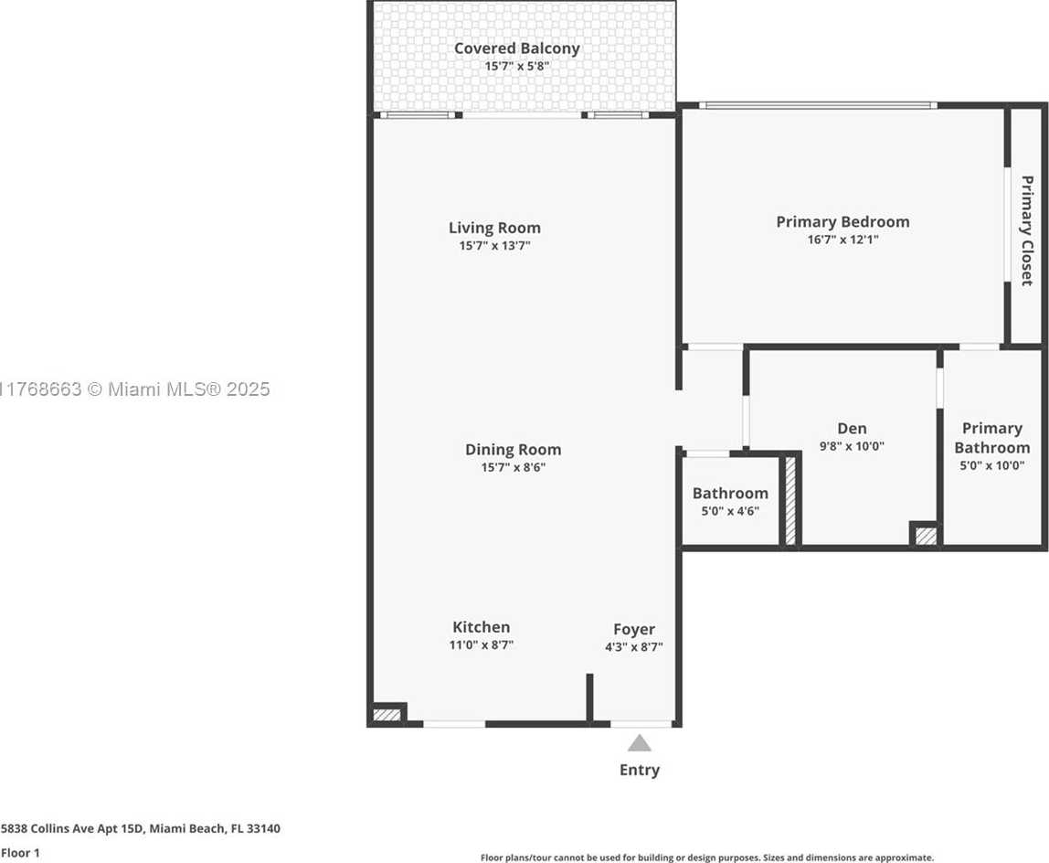 Small Image of 5838 COLLINS AVE #15D, Miami Beach Number 35