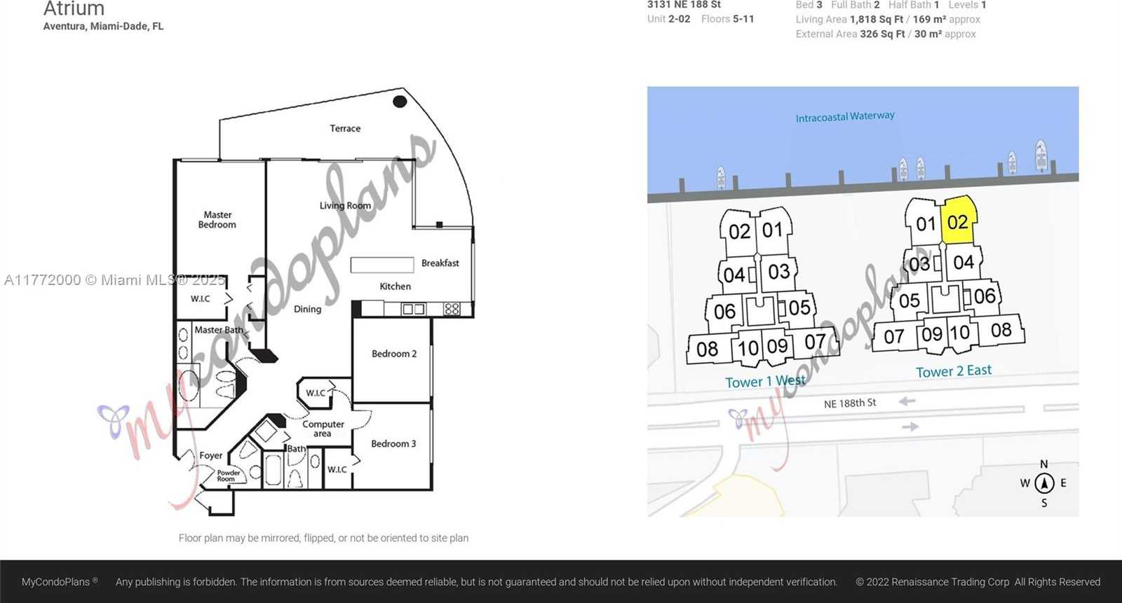 Small Image of 3131 NORTH EAST 188TH ST #2-1002, Aventura Number 44