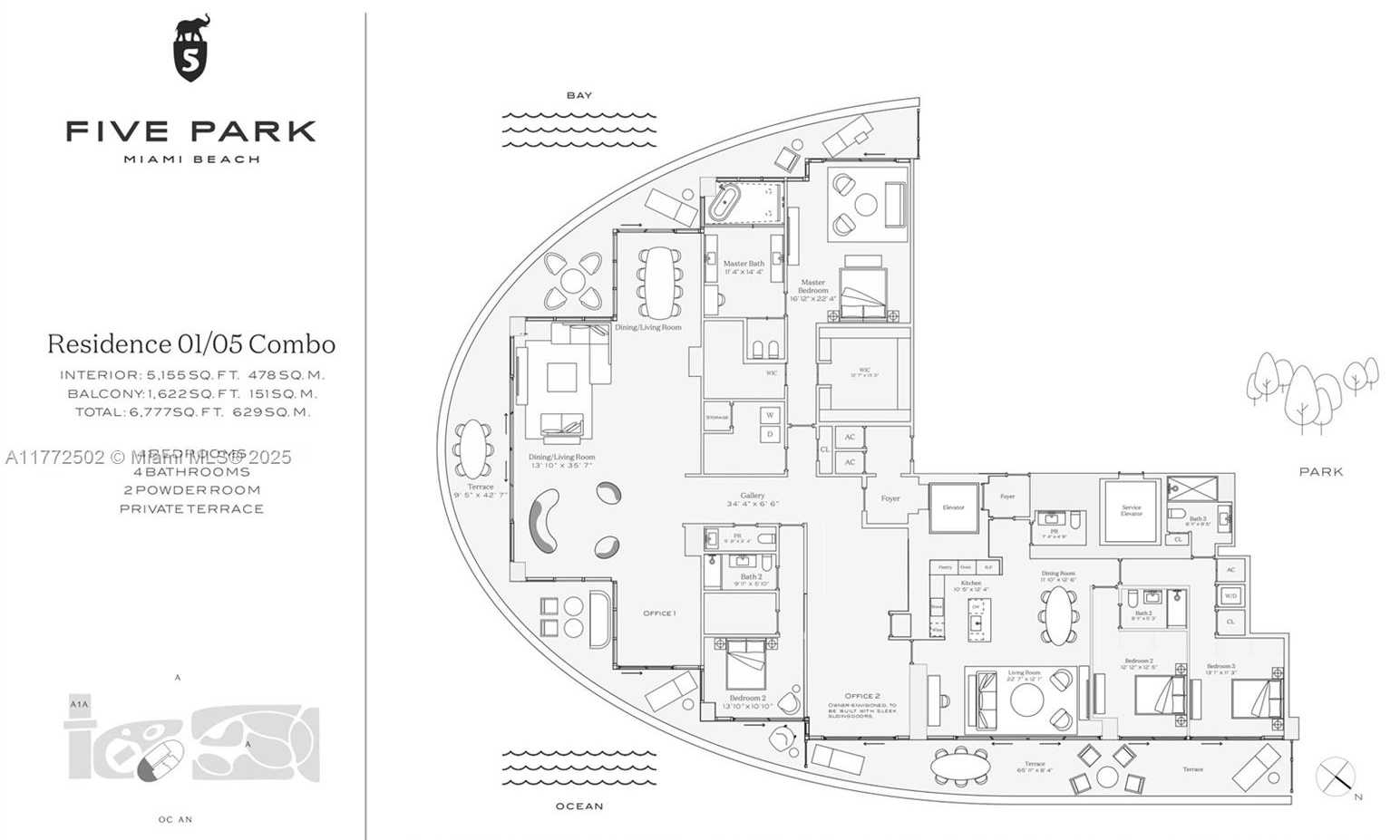 Small Image of 500 ALTON RD #4201.05, Miami Beach Number 61