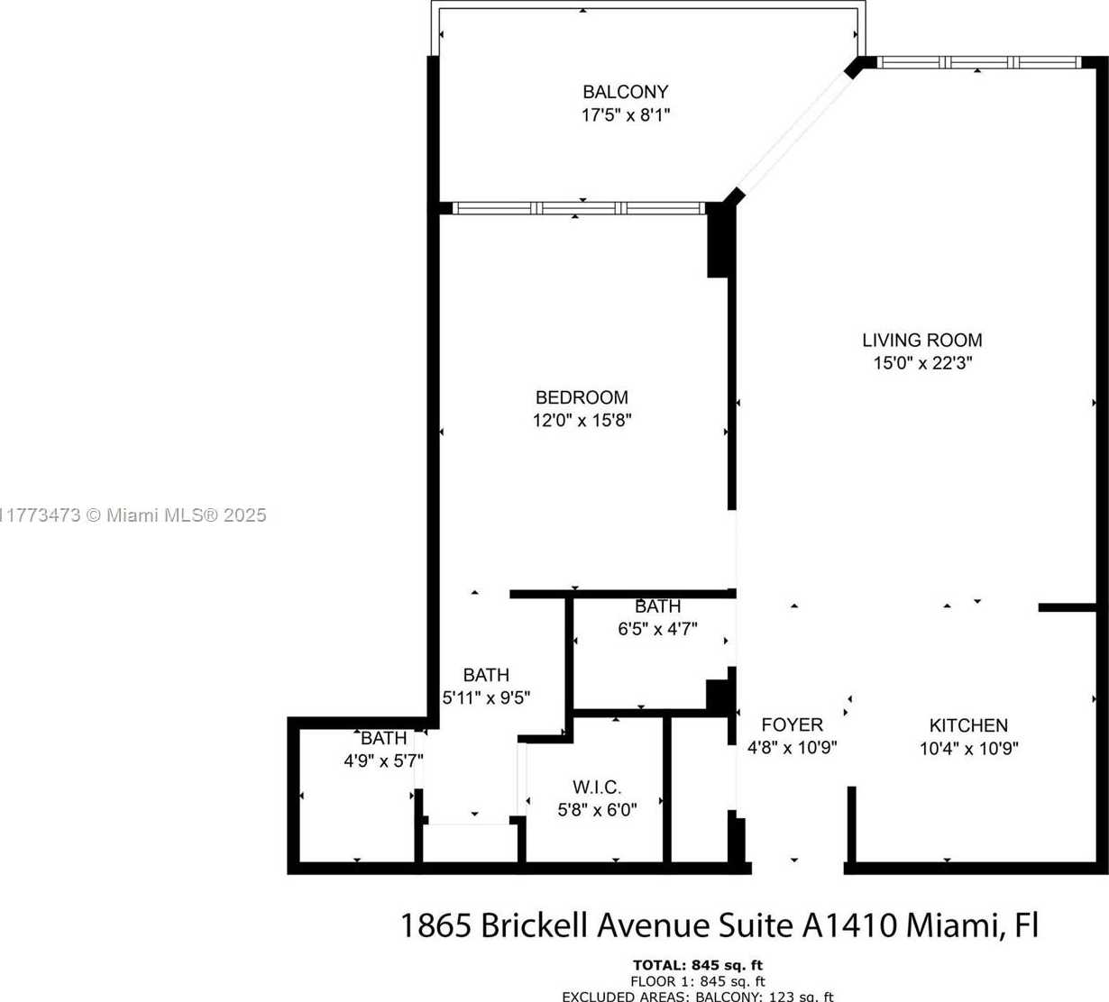 Small Image of 1865 #A1410, Miami Number 31