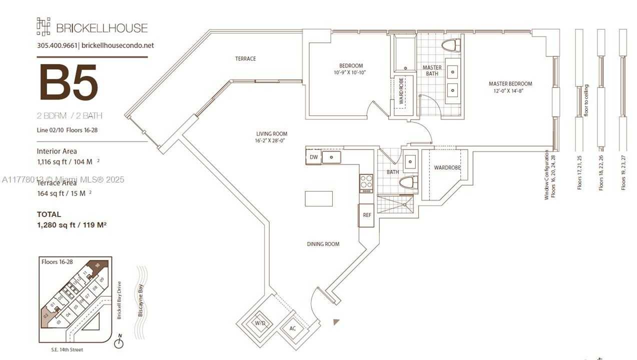 Small Image of 1300 BRICKELL BAY DR #2710, Miami Number 23