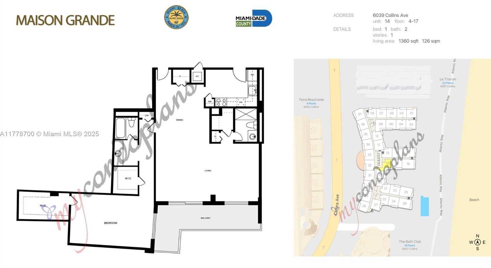 Small Image of 6039 #1114, Miami Beach Number 34