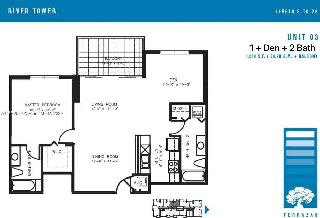 Small Image of 1861 NORTH WEST S RIVER DR #803, Miami Number 34