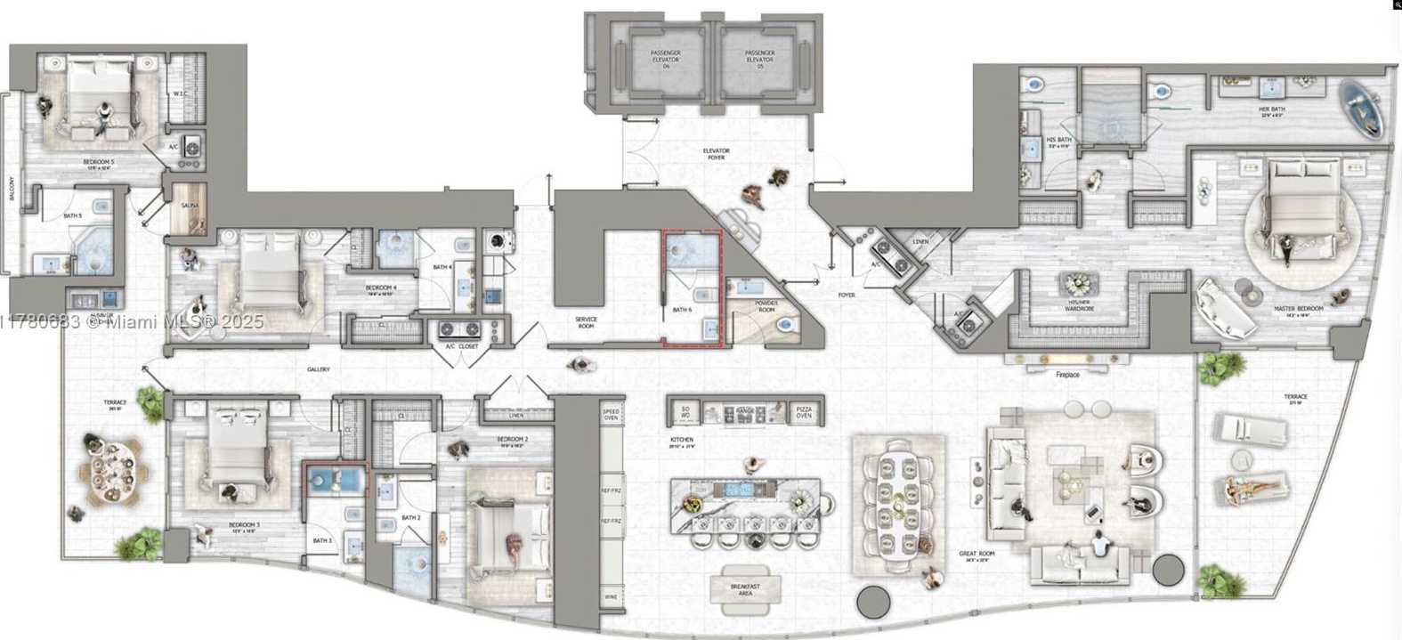 Small Image of 17975 COLLINS AVE #N701, Sunny Isles Beach Number 67