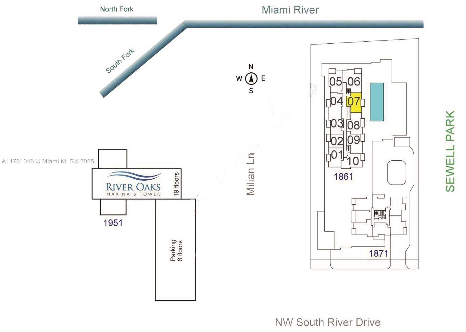 Small Image of 1861 NORTH WEST S RIVER DR #1207, Miami Number 40