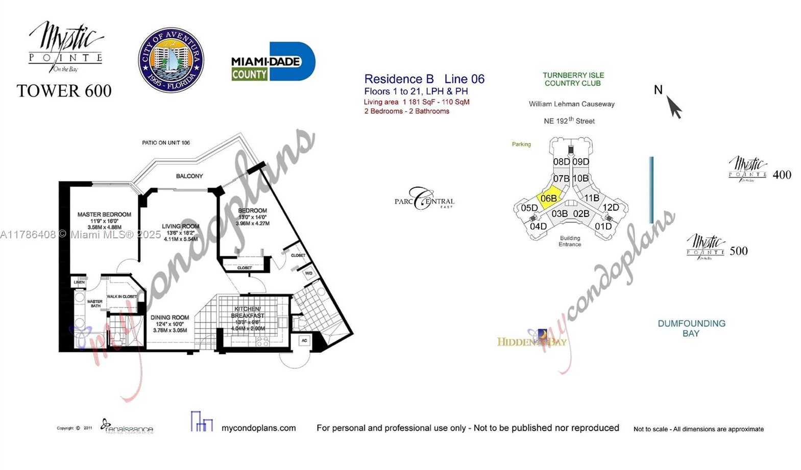 Small Image of 3400 192ND ST #1606, Aventura Number 47