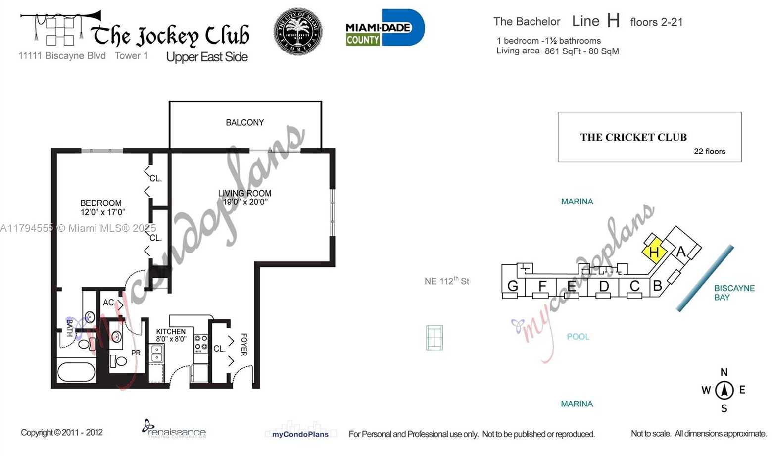 Small Image of 11111 BISCAYNE BLVD #10H, Miami Number 22