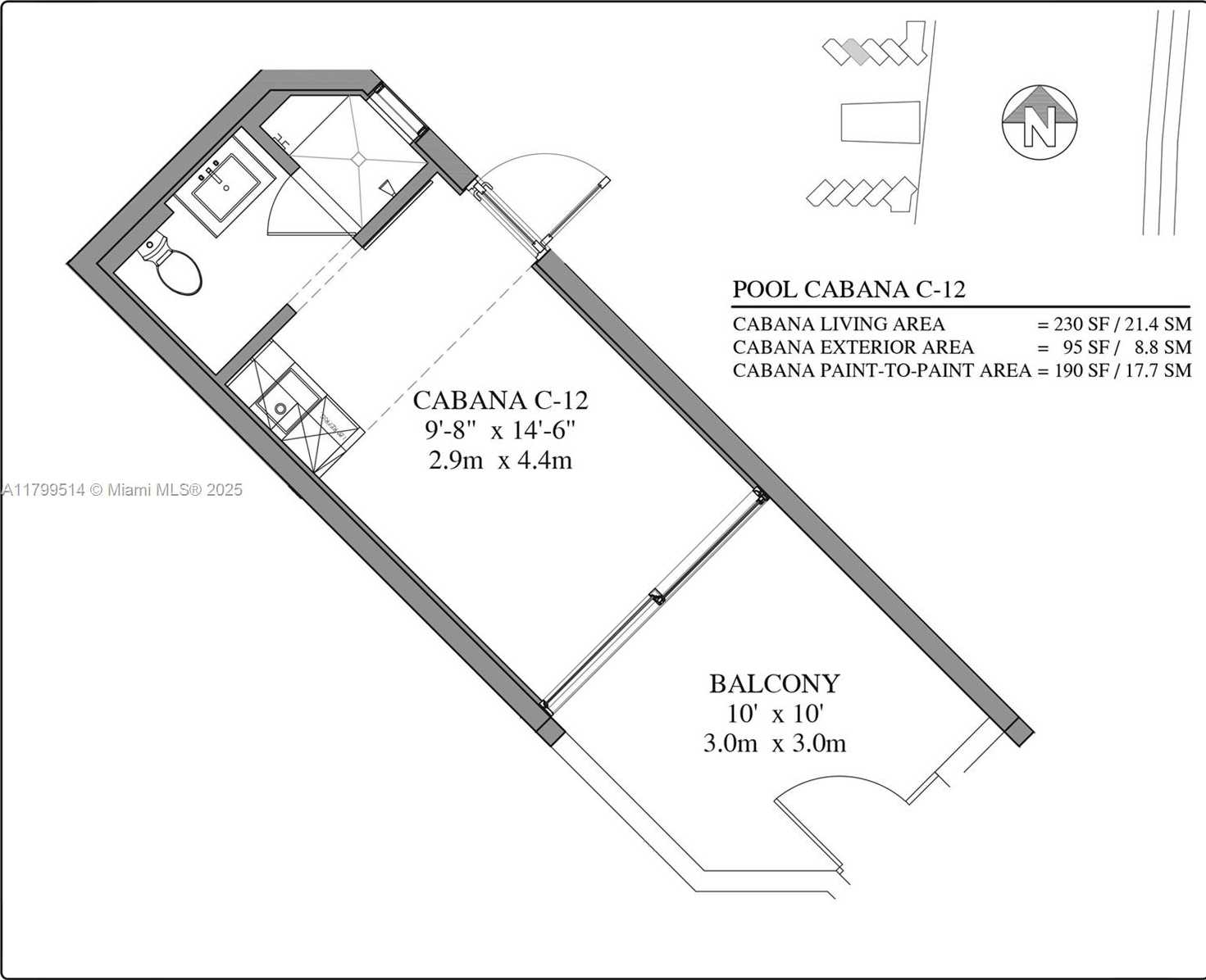 Small Image of 18501 COLLINS AVENUE #Cabana 12, Sunny Isles Beach Number 7