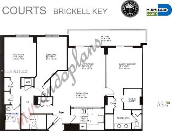 Small Image of 801 BRICKELL KEY BLVD #1503, Miami Number 17