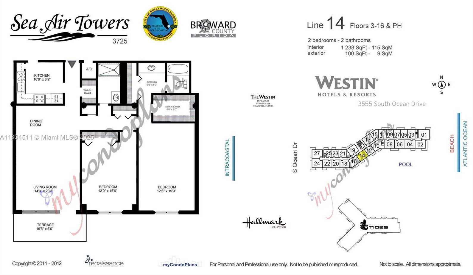 Small Image of 3725 SOUTH OCEAN DR #1014, Hollywood Number 45