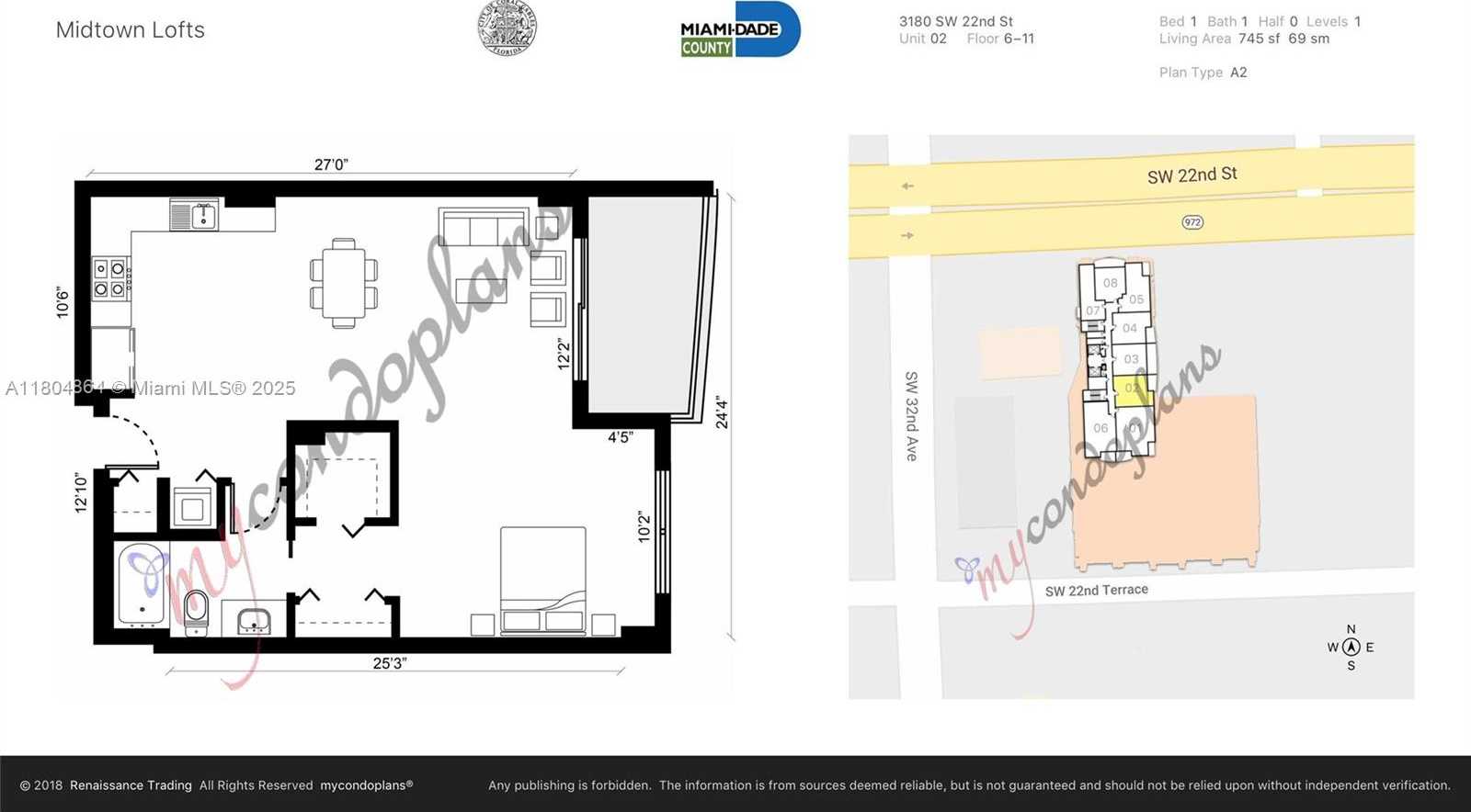Small Image of 3180 SOUTH WEST 22ND STREET #1102, Miami Number 19