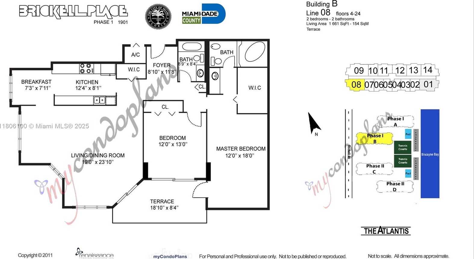 Small Image of 1901 BRICKELL AVE #B1408, Miami Number 20