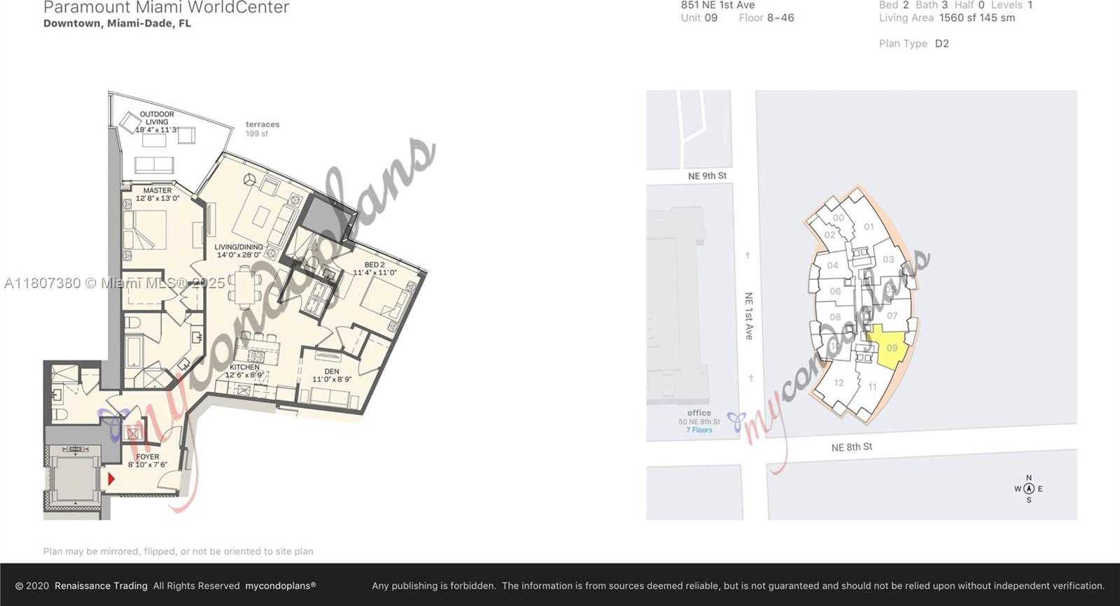 Small Image of 851 NORTH EAST 1ST AVE #1409, Miami Number 43