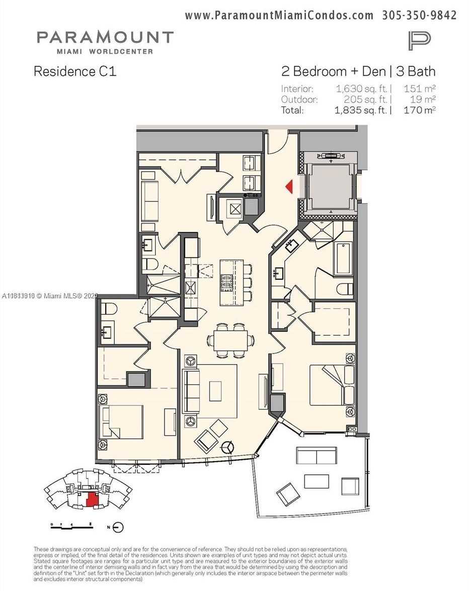 Small Image of 851 NORTH EAST 1ST AVE #3308, Miami Number 27