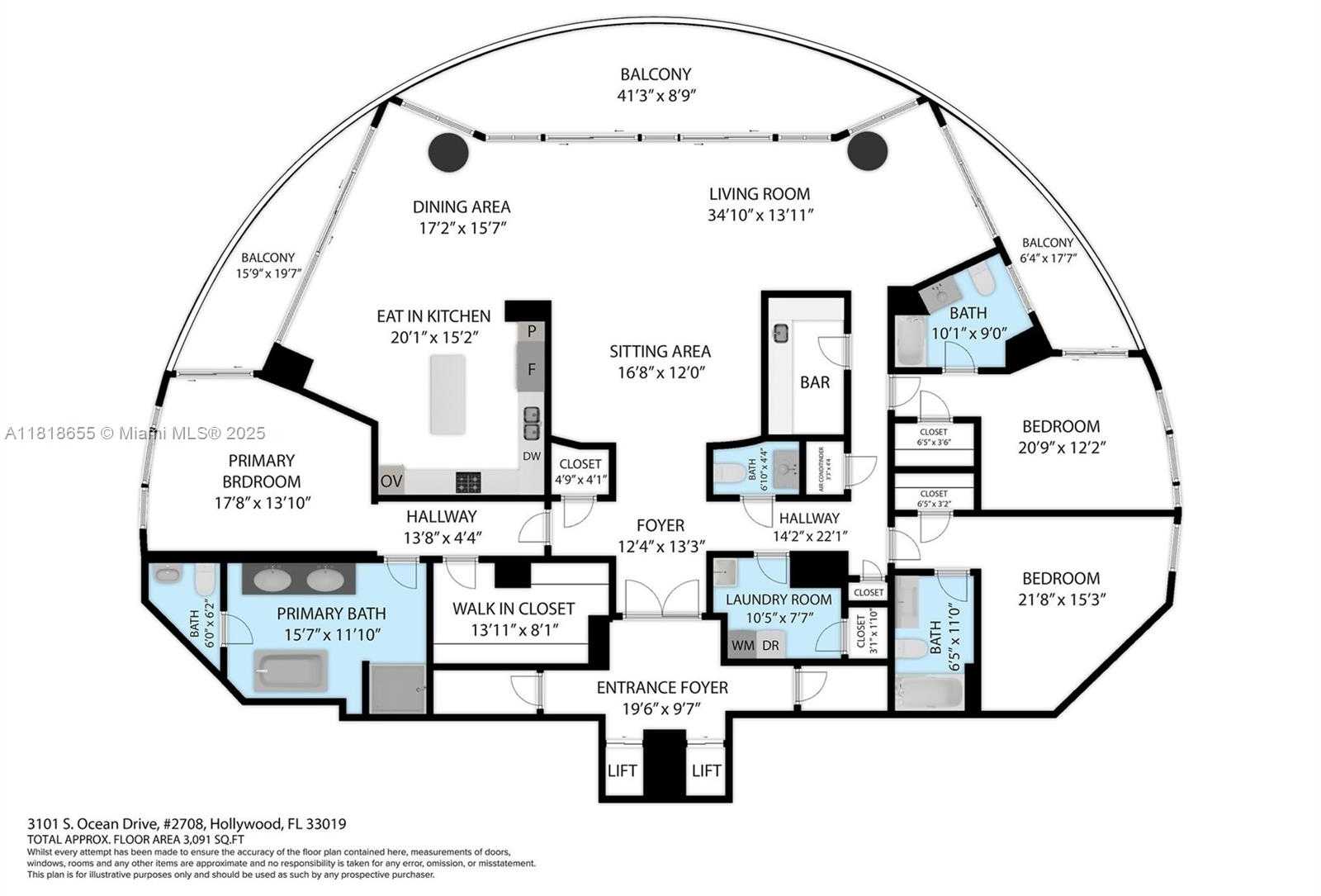 Small Image of 3101 SOUTH OCEAN DR #2708, Hollywood Number 59