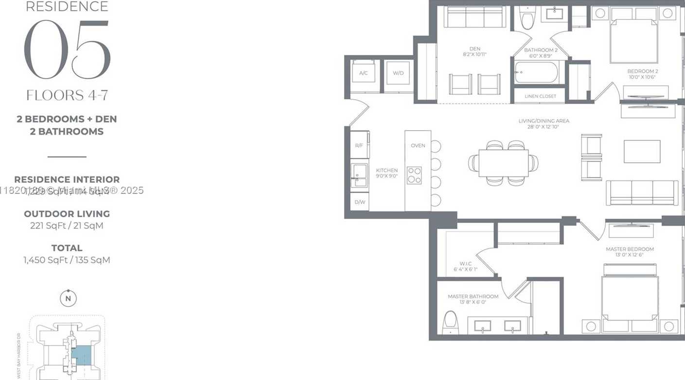 Small Image of 9901 WEST BAY HARBOUR DR #605, Bay Harbor Islands Number 31