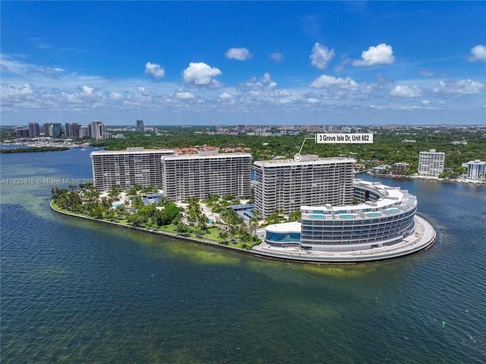 Small Image of 3 GROVE ISLE DR #C602, Miami Number 30