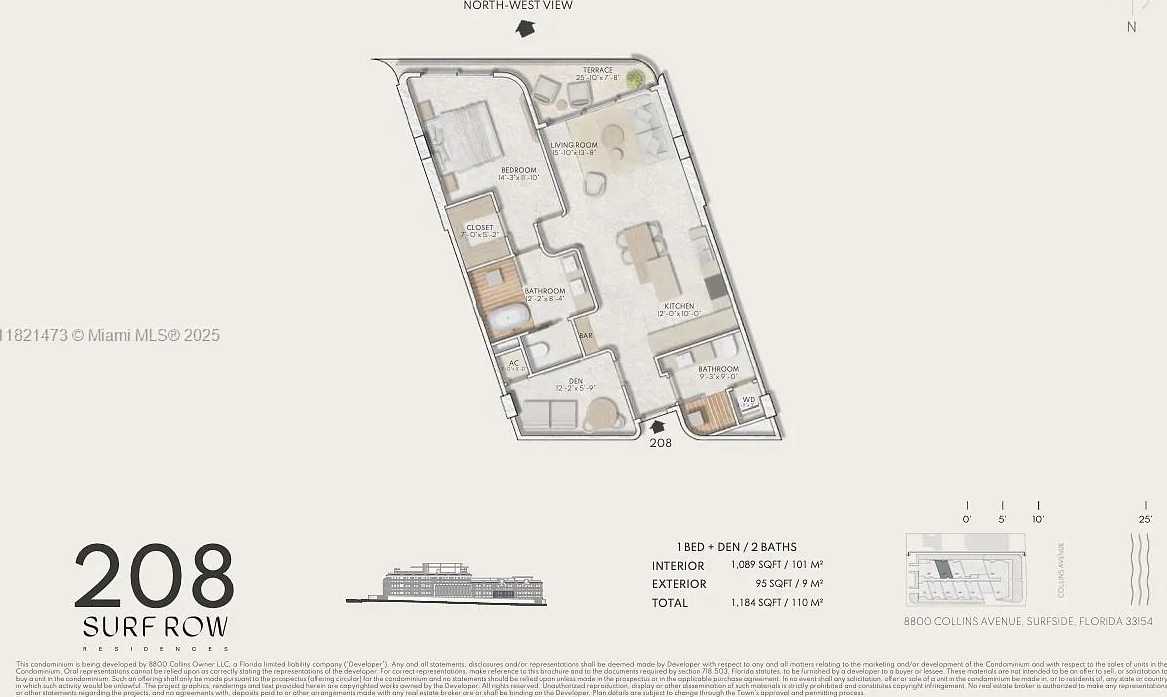 Small Image of 8800 COLLINS AVE #208, Surfside Number 12