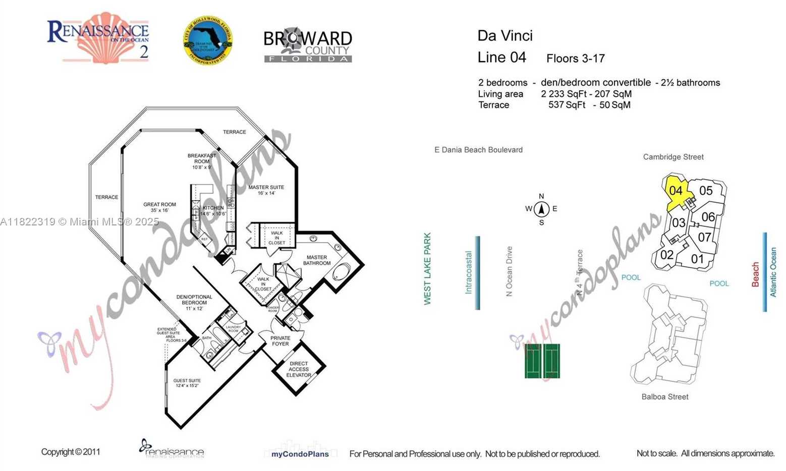 Small Image of 6051 NORTH OCEAN DR #704, Hollywood Number 16