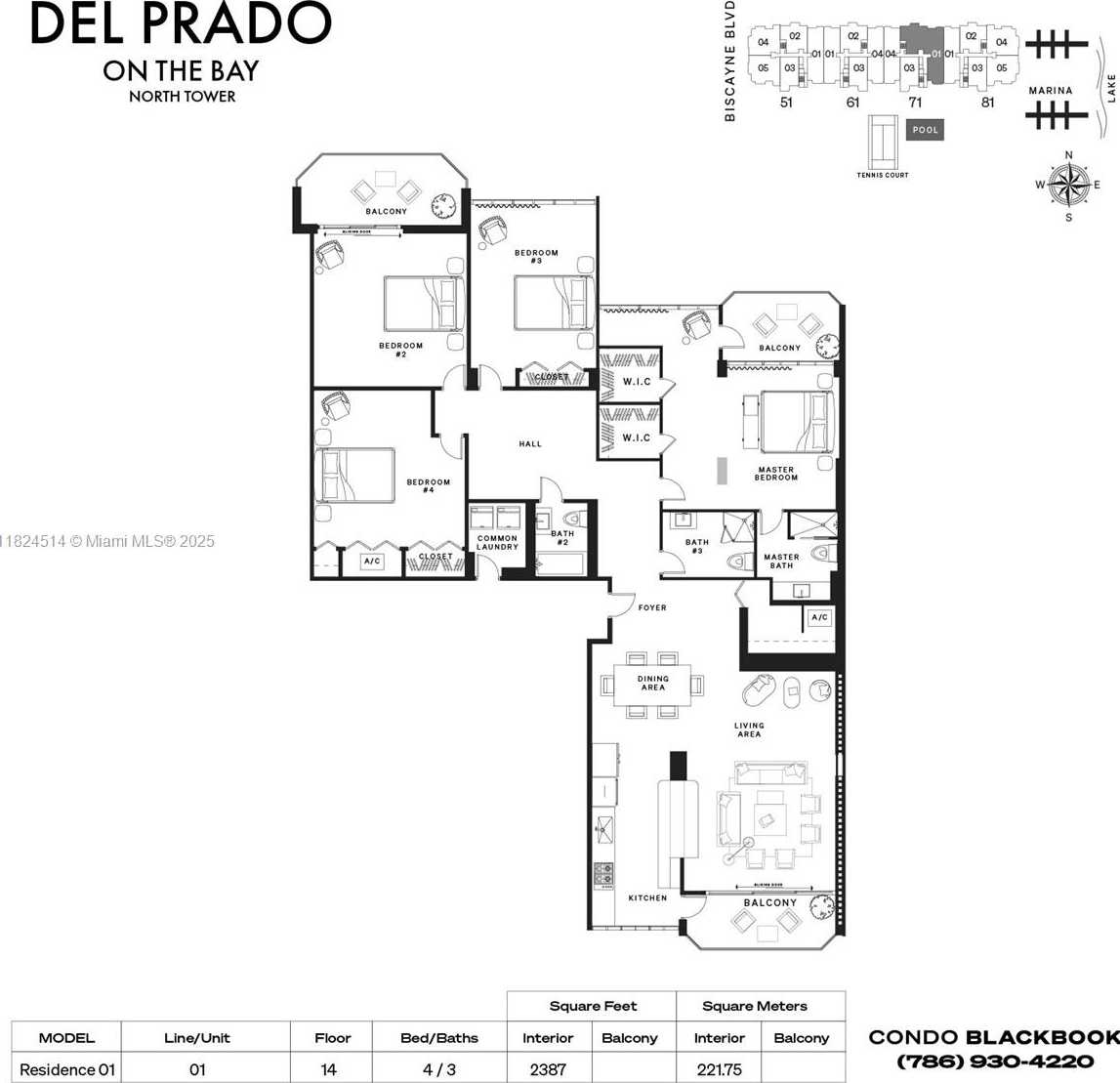 Small Image of 18071 BISCAYNE BLVD #1401, Aventura Number 33