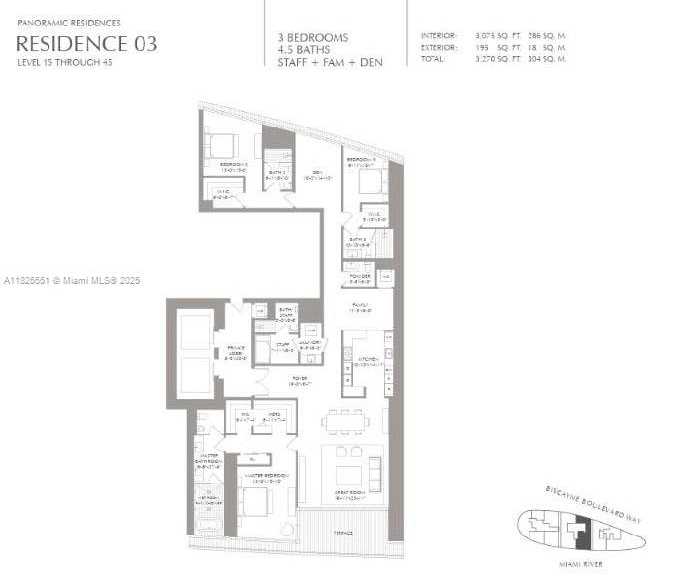 Small Image of 300 BISCAYNE BOULEVARD WAY #2703, Miami Number 5