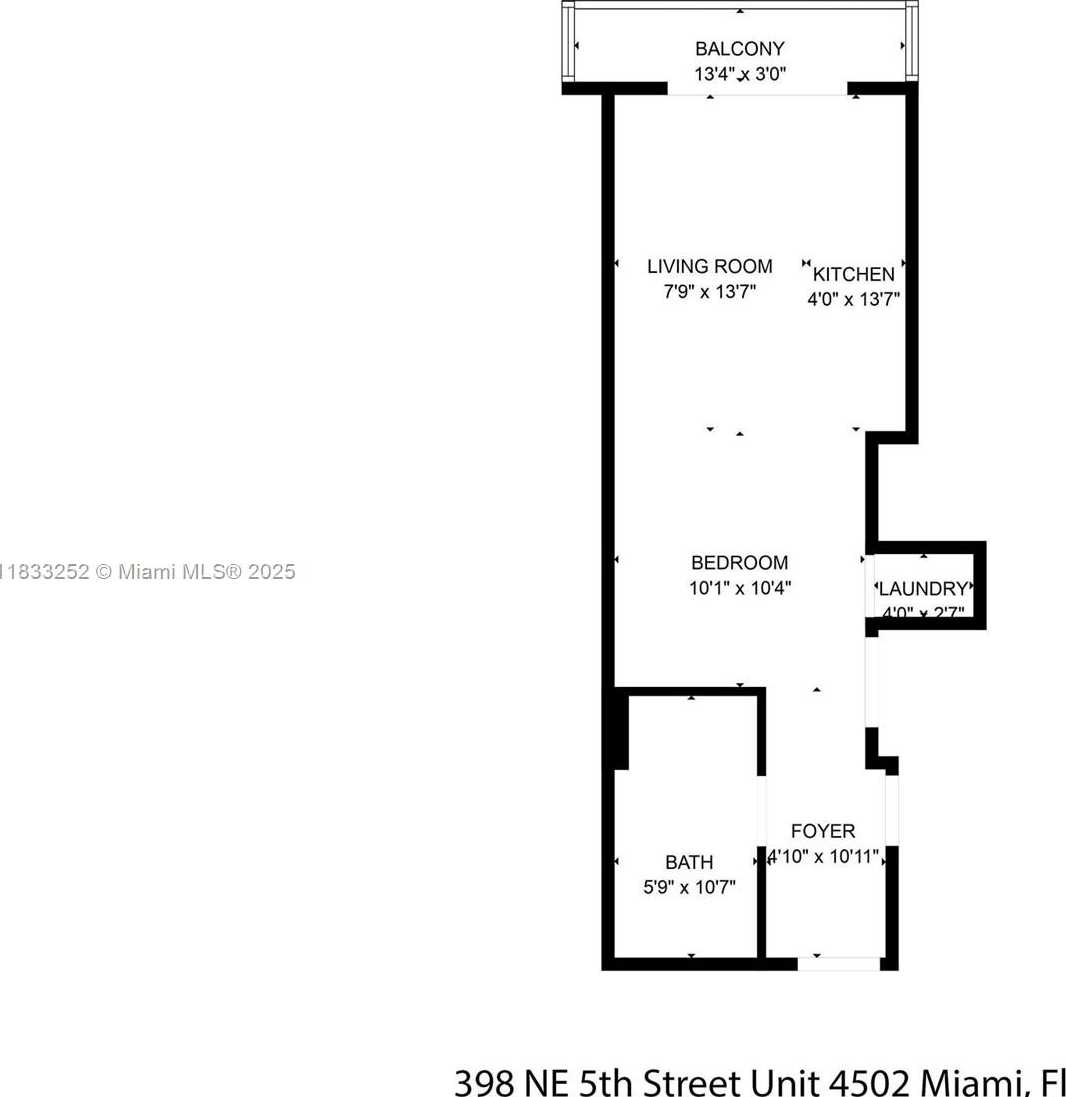 Small Image of 398 NORTH EAST 5TH ST #4502, Miami Number 26