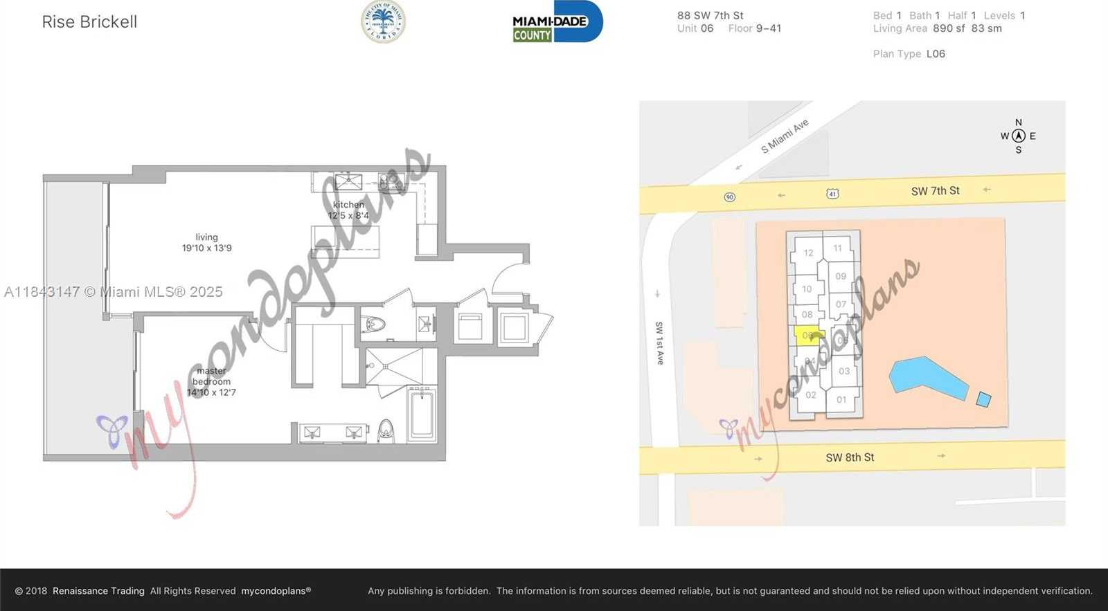 Small Image of 88 SOUTH WEST 7TH ST #4006, Miami Number 22