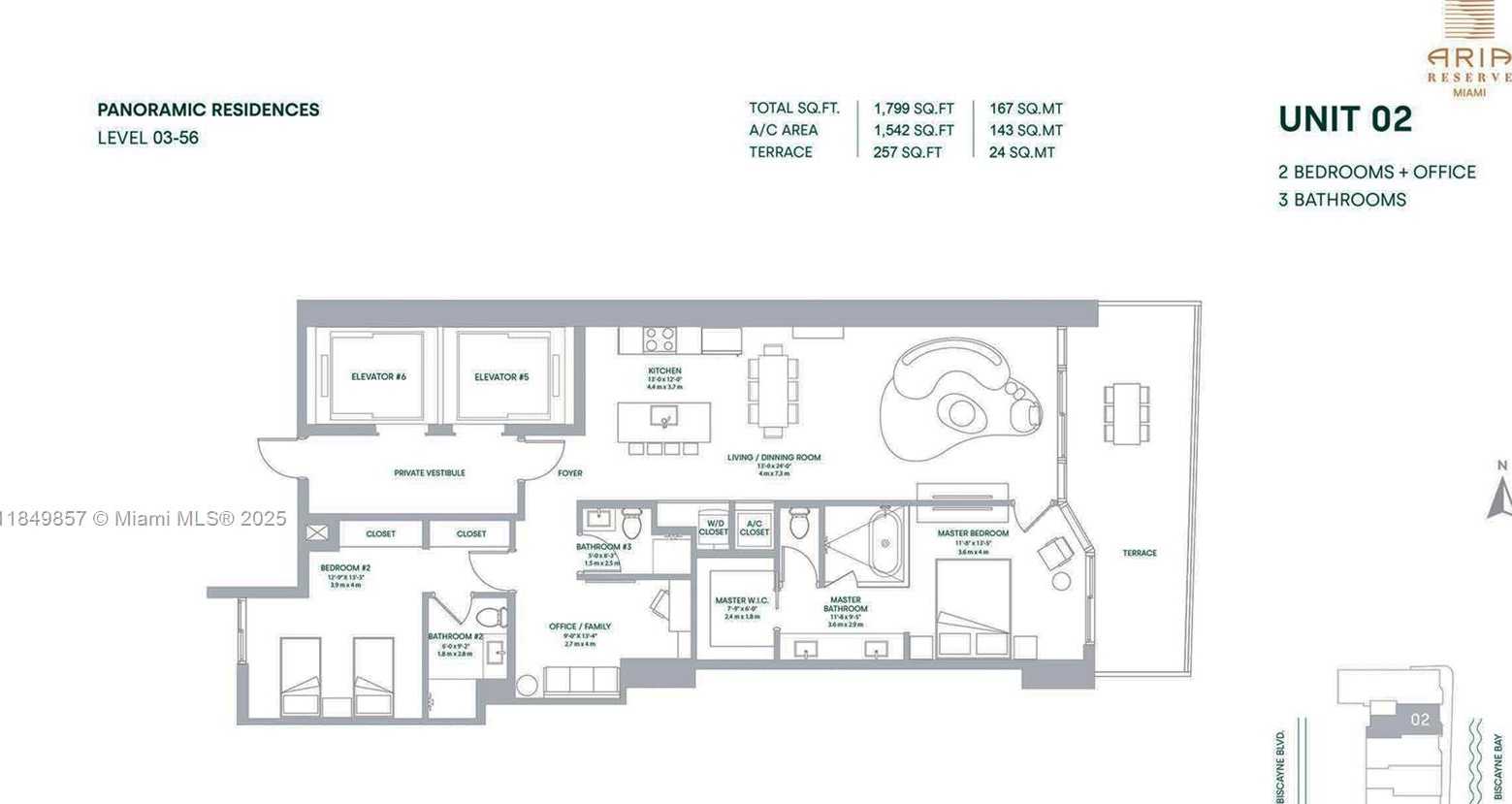 Small Image of 700 NORTH EAST 24TH ST #4402, Miami Number 3