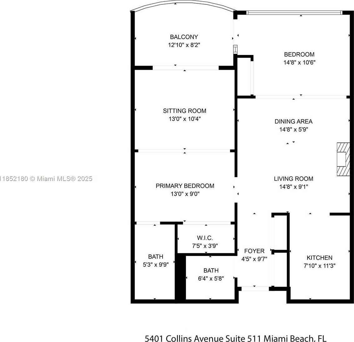 Small Image of 5401 COLLINS AVE #511, Miami Beach Number 38