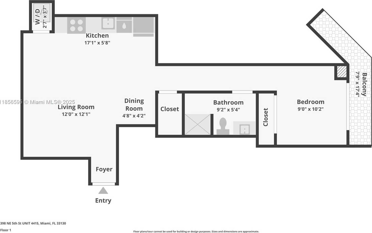 Small Image of 398 NORTH EAST 5TH ST #4415, Miami Number 43