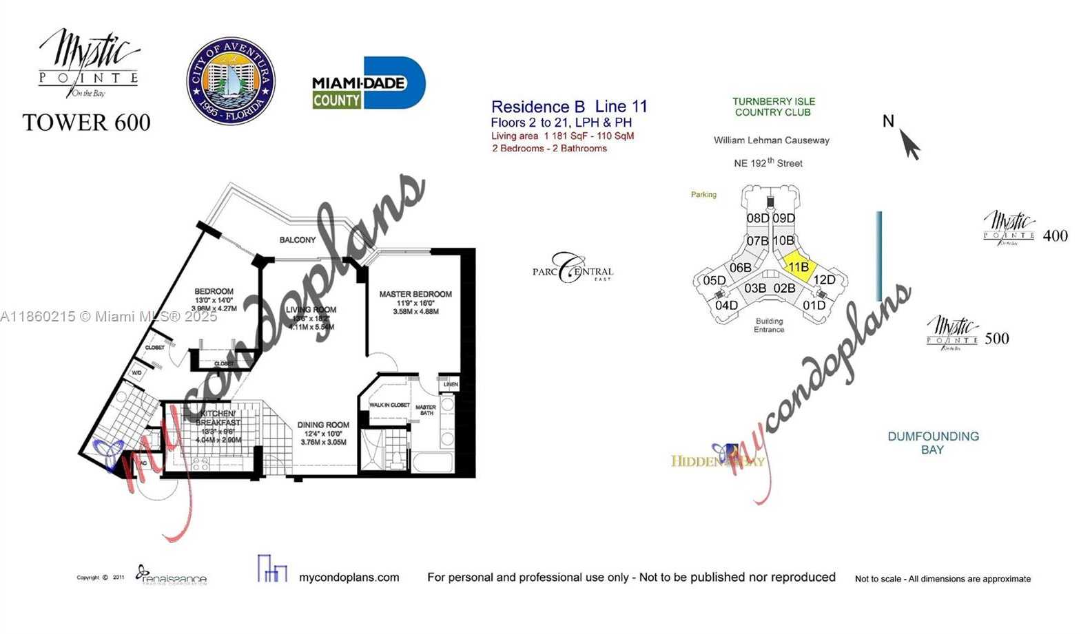 Small Image of 3400 NORTH EAST 192ND ST #811, Aventura Number 5