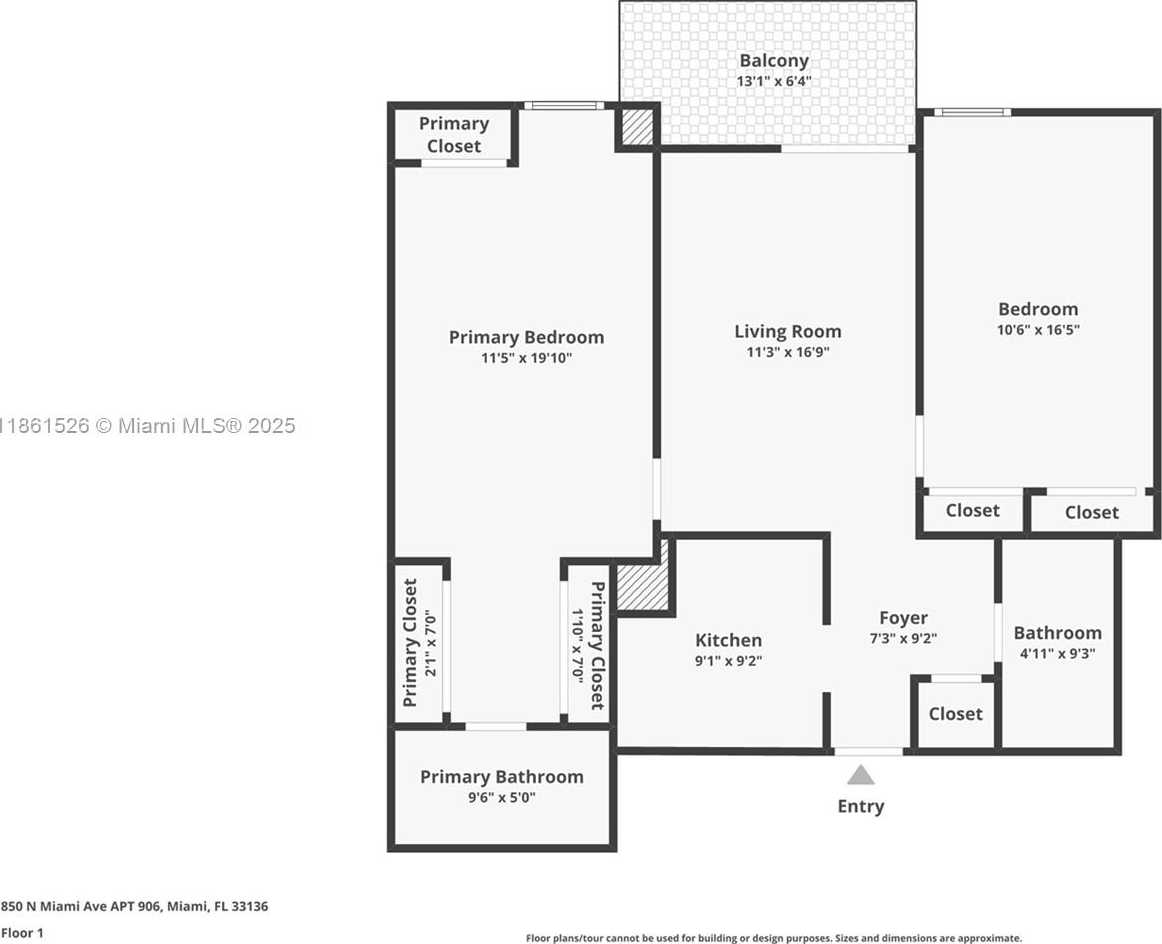 Small Image of 850 NORTH MIAMI AVE #W-906, Miami Number 44