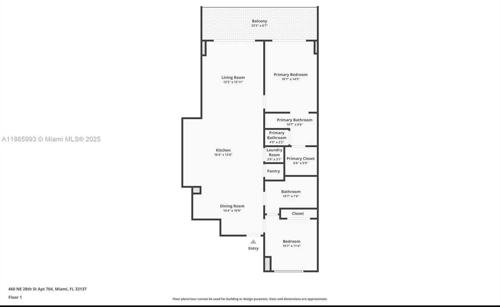 Small Image of 460 NORTH EAST 28TH ST #704, Miami Number 38