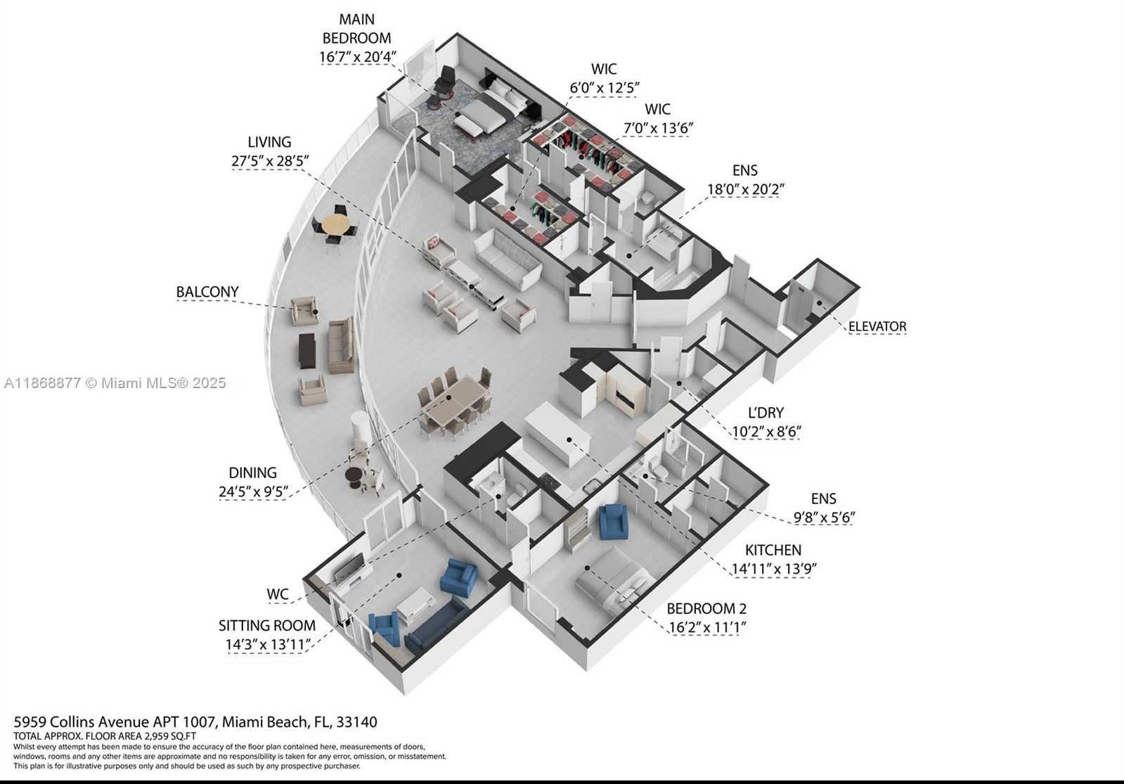 Small Image of 5959 COLLINS AVE #1007, Miami Beach Number 51