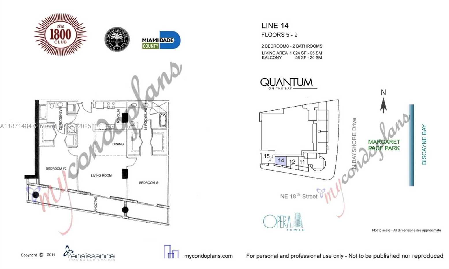 Small Image of 1800 NORTH BAYSHORE DR #614, Miami Number 4
