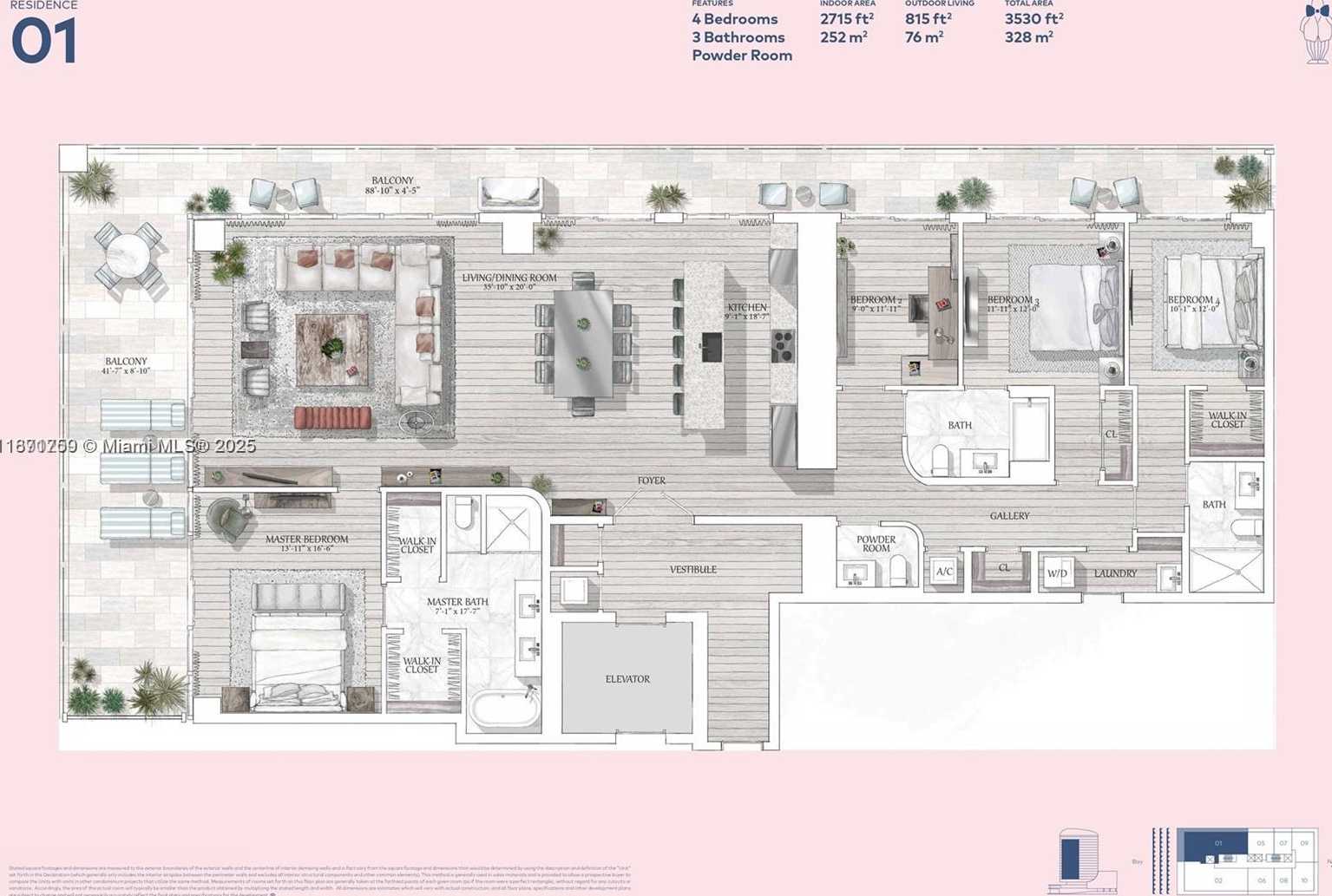 Small Image of 2655 SOUTH BAYSHORE DR #1601, Miami Number 48