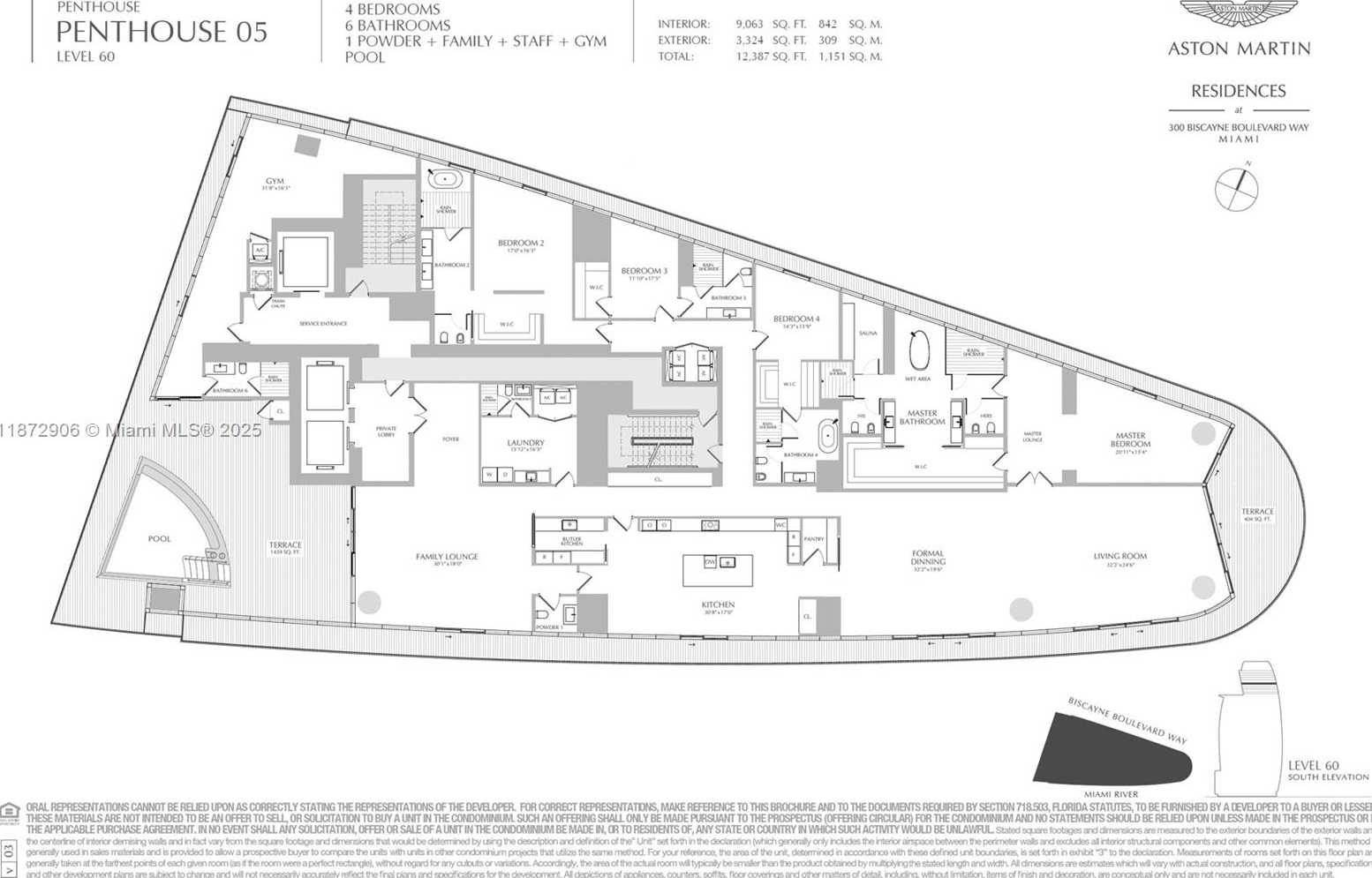 Small Image of 300 BISCAYNE BLVD WAY #PH6001, Miami Number 66