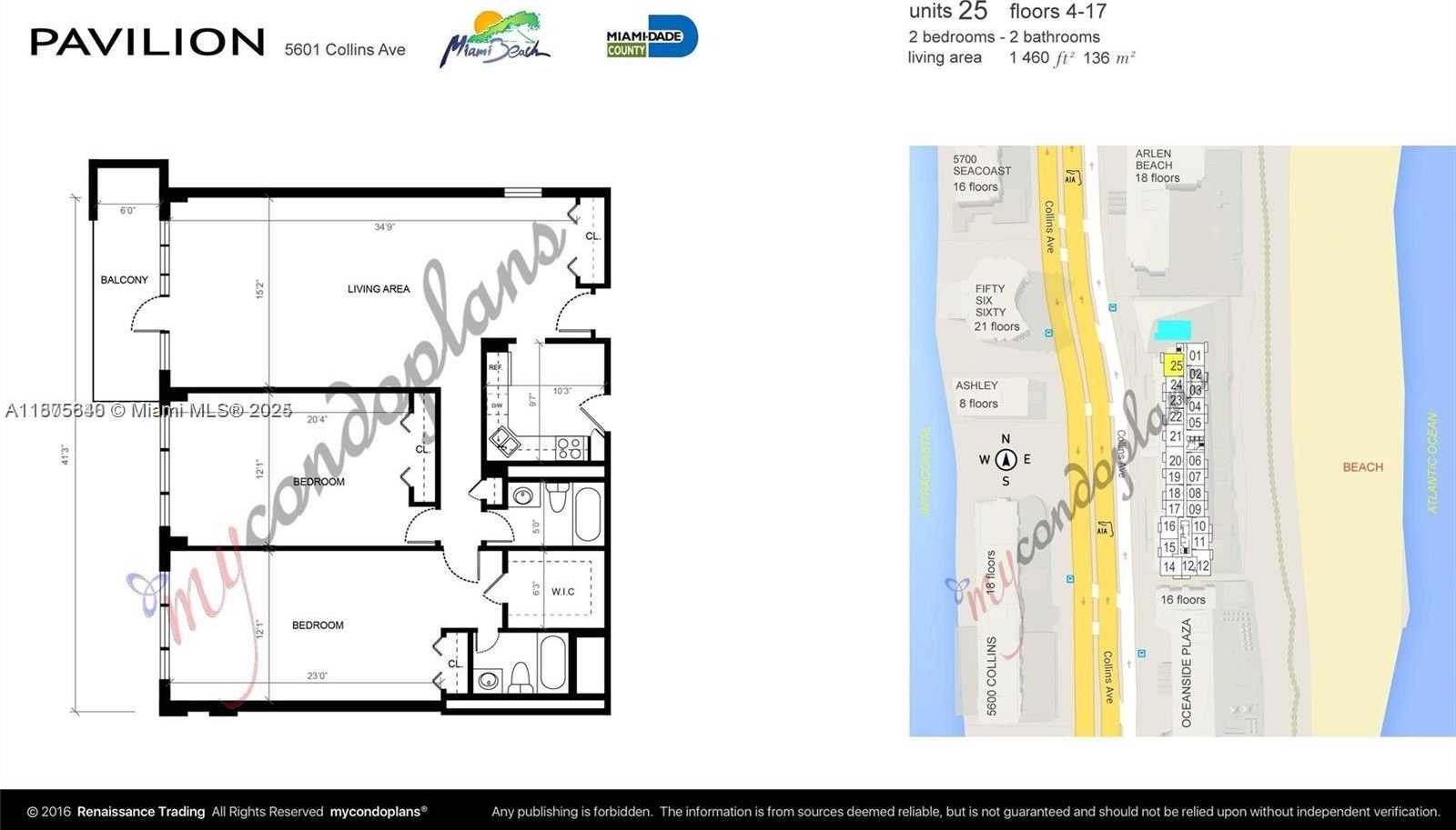 Small Image of 5601 COLLINS AVE #925, Miami Beach Number 21