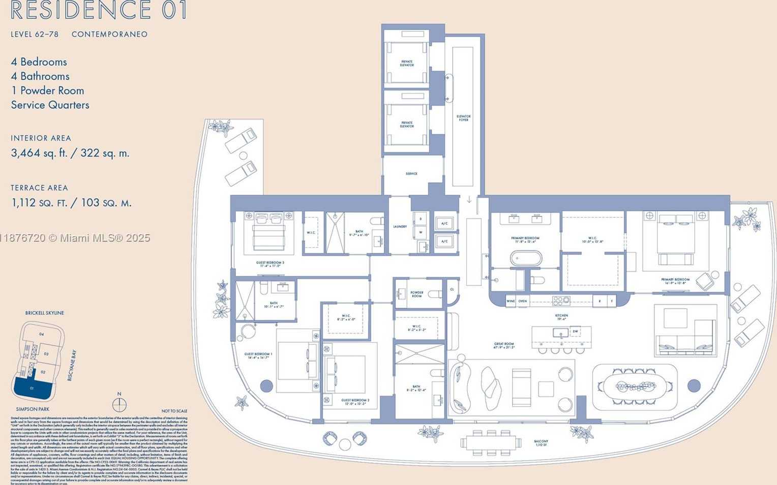 Small Image of 1420 SOUTH MIAMI AVE #7301, Miami Number 9