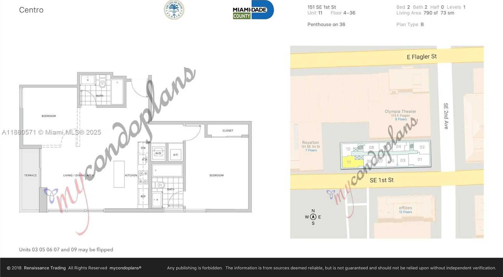 Small Image of 151 SOUTH EAST 1ST ST #2711, Miami Number 20