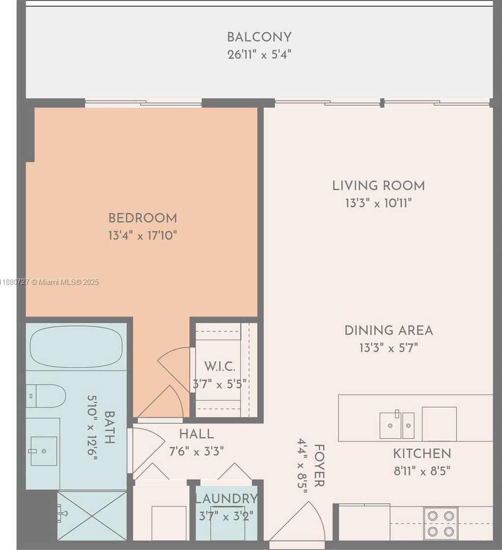 Small Image of 1111 SOUTH WEST 1ST AVE #2721-N, Miami Number 6