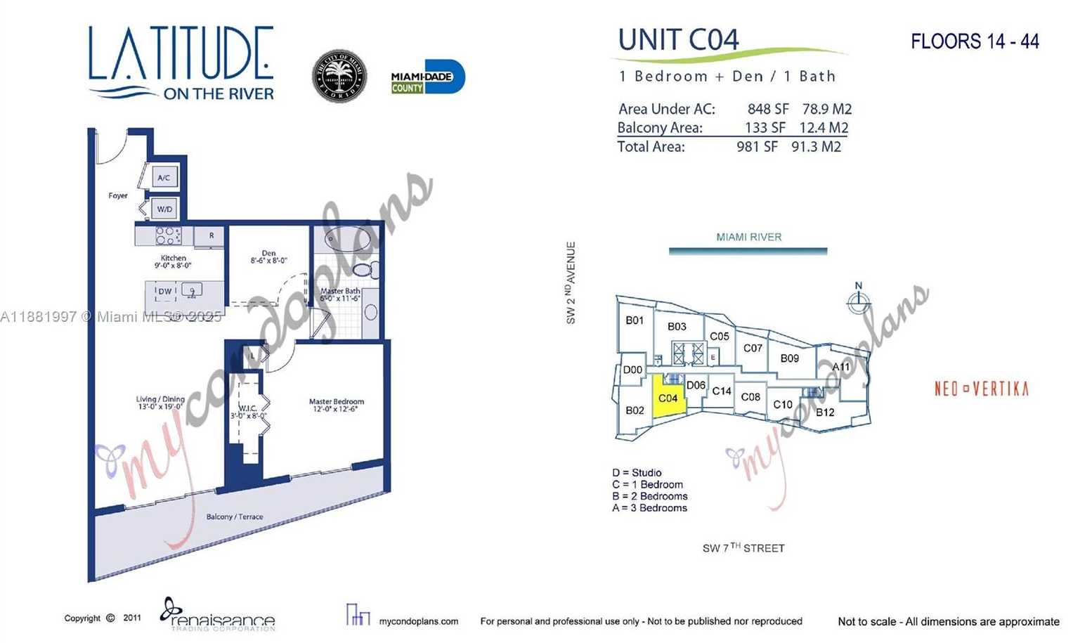 Small Image of 185 SOUTH WEST 7TH ST #3704, Miami Number 38