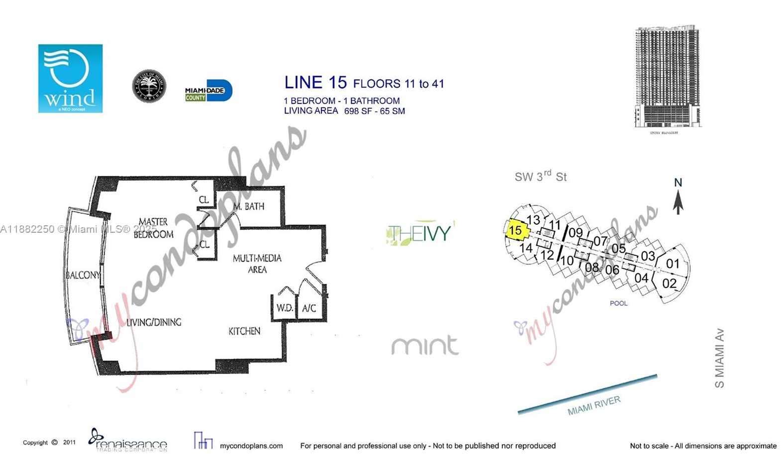 Small Image of 350 SOUTH MIAMI AVE #2215, Miami Number 34